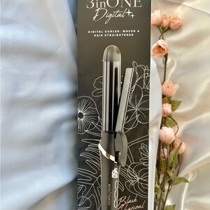 3-in-1 Digital Hair Styler - Black